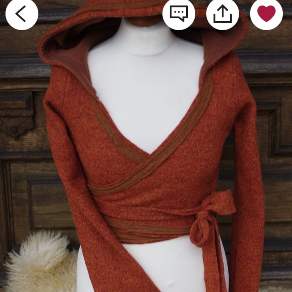 Wrap sweater